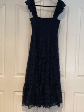 Francesca Audrey Park Women Dress, Size Medium, Color Dark Blue